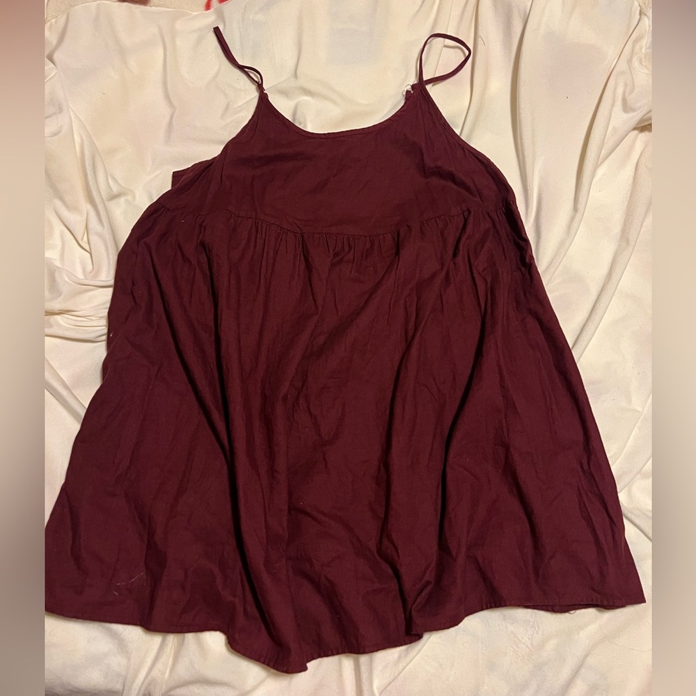 Wild FableBurgundy Camisole dress